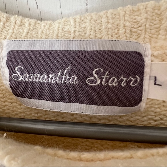 VTG Samantha Starr sequined heart sweater size L - Picture 5 of 10